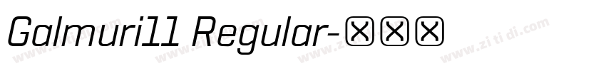 Galmuri11 Regular字体转换